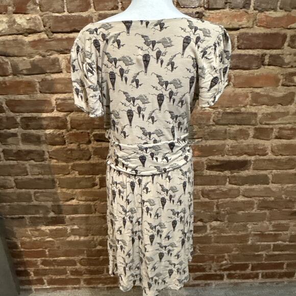 Anthropologie Leifnotes Up & Away Hot Air Balloon Dress Sz L whimsy EUC - Picture 6 of 9